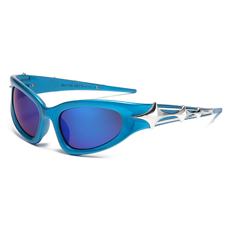 Y2k Fashion Punk sportowe okulary przeciwsłoneczne dla mężczyzn kobiety luksusowej marki designerskie okulary przeciwsłoneczne męskie Vintage odcienie UV400 gogle okulary — zdjęcie 3