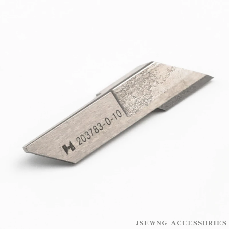 203783-0-10 (290-112 / 2777-1121) Angled Upper Knife for RIMOLDI 27 / 327 / 329 / 527 / 627 Sewing Machine Part Blade (2 Pieces)