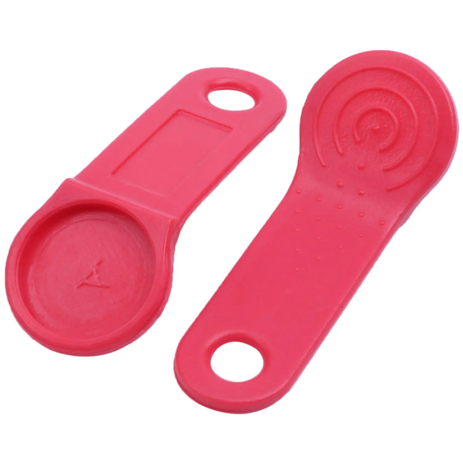 10 Uds DS1990A-F5 TM tarjeta iButton Tag con montado en la pared rojo