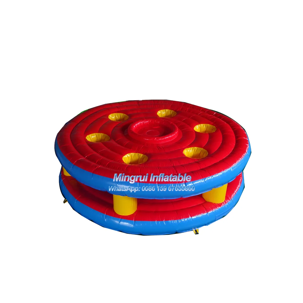 Inflatable Red Circle Game Bouncer, Outside Activities, Diameter 3m