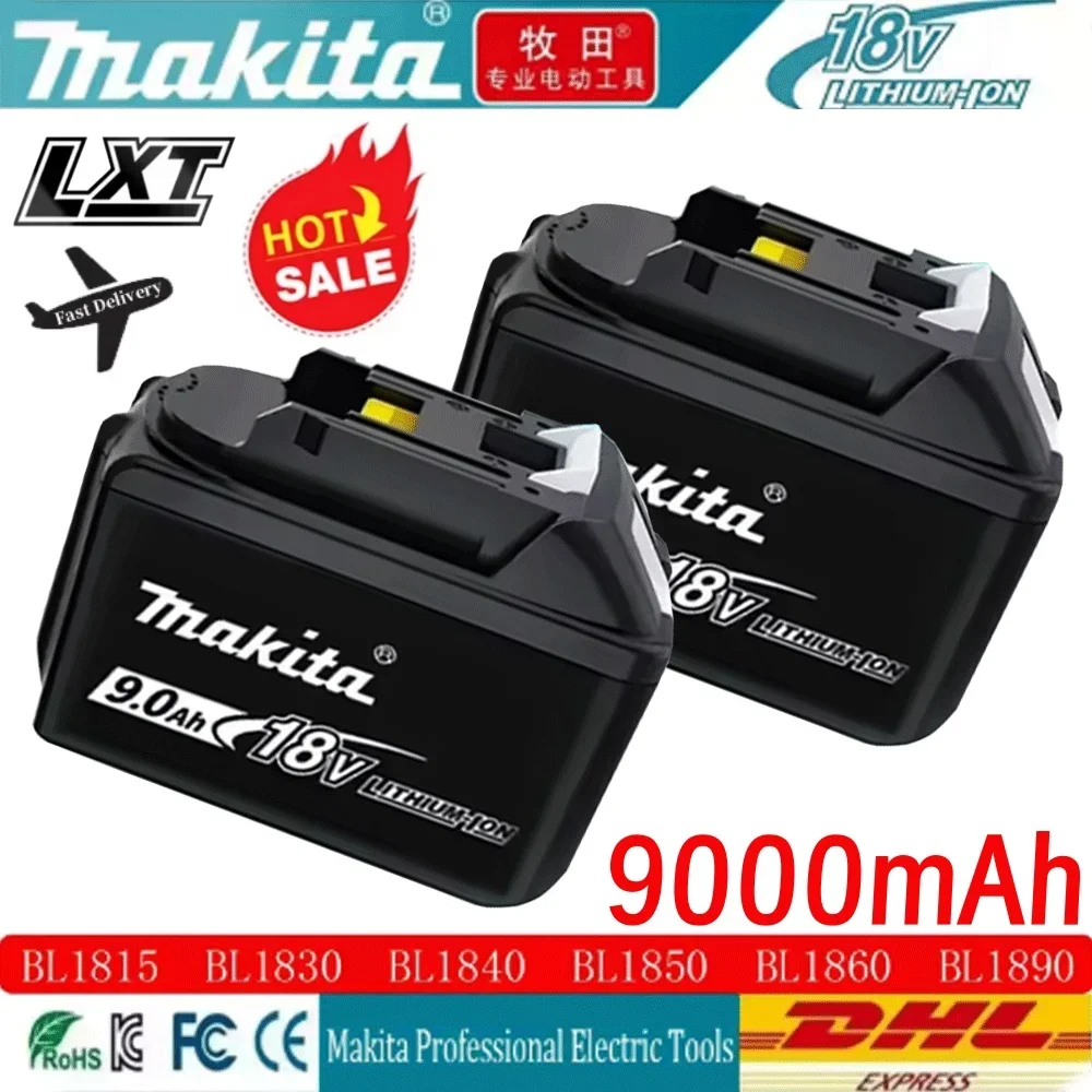 

18650 100% NEW Makita 18V Battery Upgrade for Makita Tools with The BL1860 18V 9.0Ah Lithium Battery Rechargeable Battery