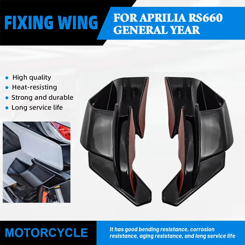 

Motorcycle fixed wing For Aprilia RS660 RS 660 universal year aerodynamic ailerons windshield wing side spoiler side winglet