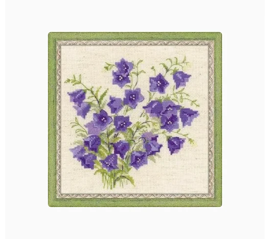 Wind chime flower 14CT yellow 28 * 28CM 14CT Cotton DIY Cross Stitch Sets Chinese Cross-stitch Kits Embroidery Needlework