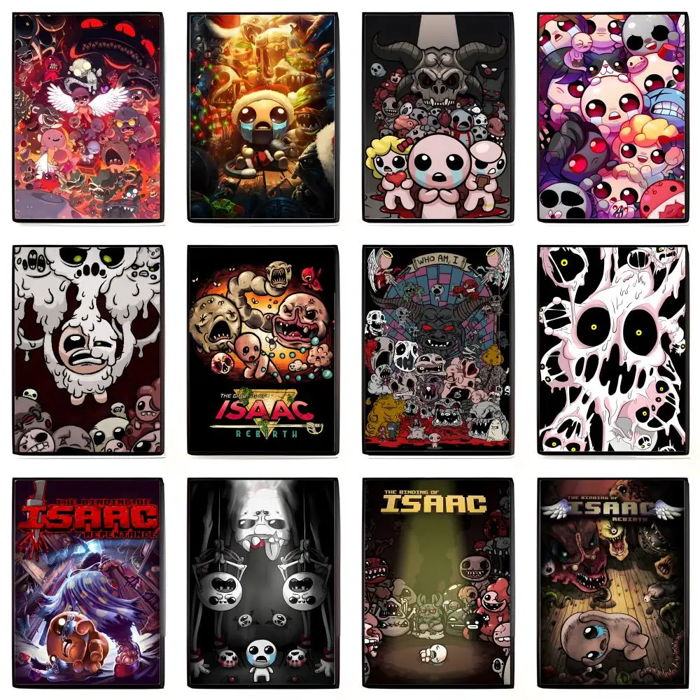 Dark Religious The B-Binding Of I-Isaac Poster Self-adhesive Art Waterproof Sticker Coffee House Dorm Room Wall Decor