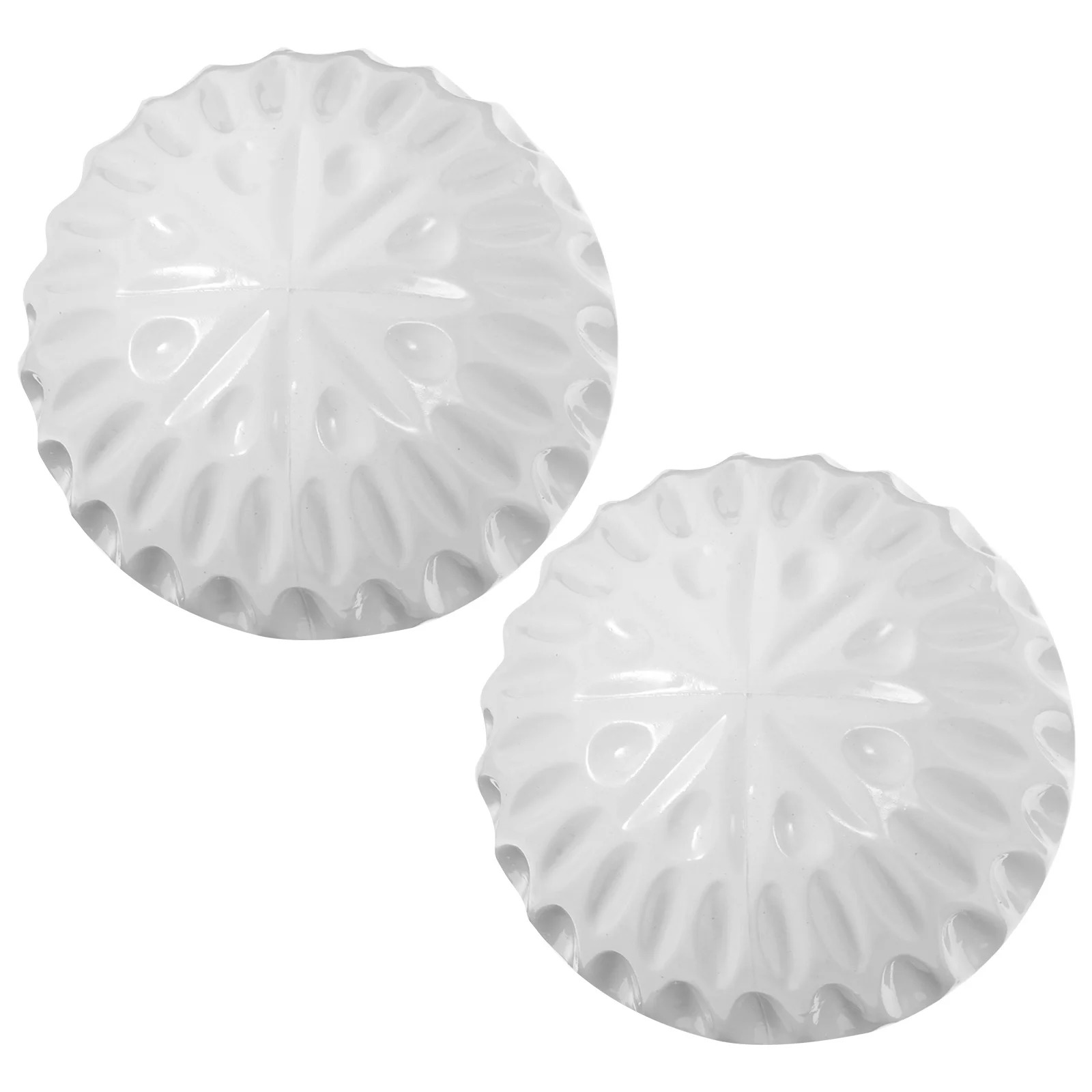 

2pcs Curtain Rod End Caps Decorative Curtain Pole Accessories For Living Room Bedroom Honeycomb Heads Roman Rod Head