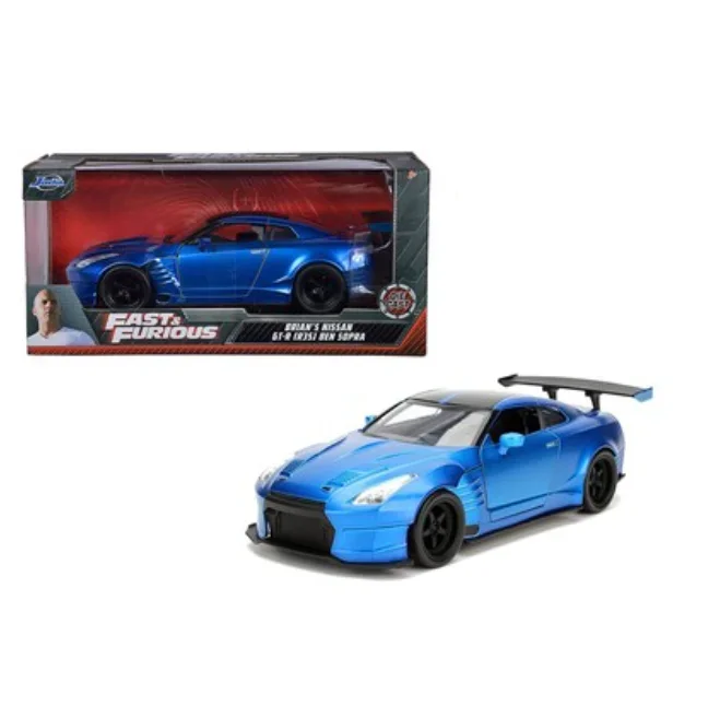 1:24 2009 Nissan GTR R35 Sports Car Diecast Model Cars Automobiles Alloy Vehicle Toys For Children Gift Collection J45