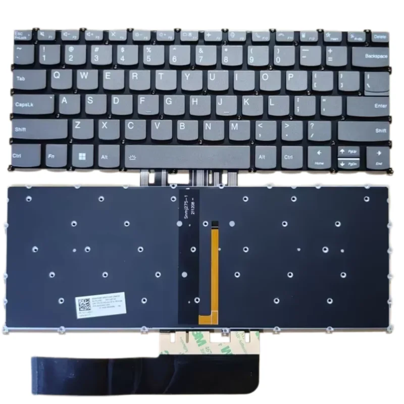 New Black Backlit Keyboard US SP BR RU Layout For Lenovo Pro14 Xiaoxin Air 14 2020 2021 IdeaPad Flex 5‑14IIL ARE05 3 Gen 6