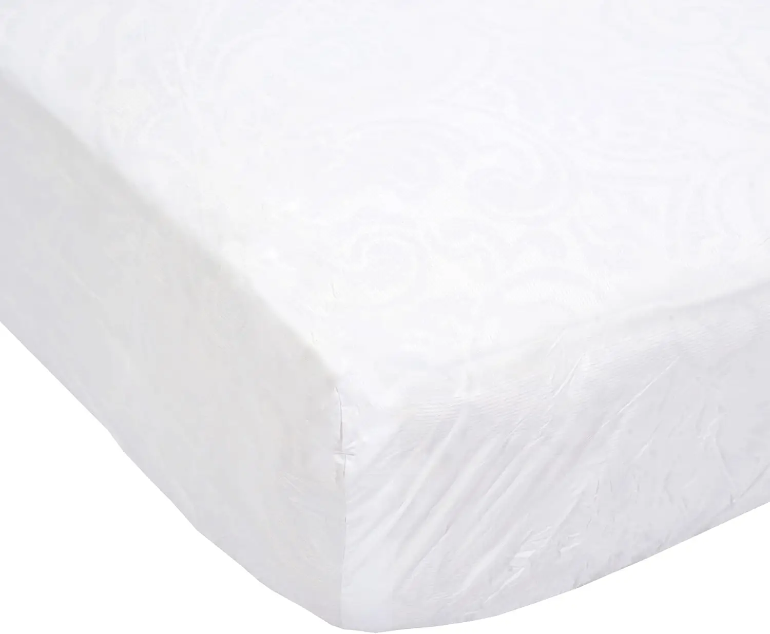 

Waterproof Vinyl Mattress Protector - Fitted White Cover Sheet - 10 Pack - Twin