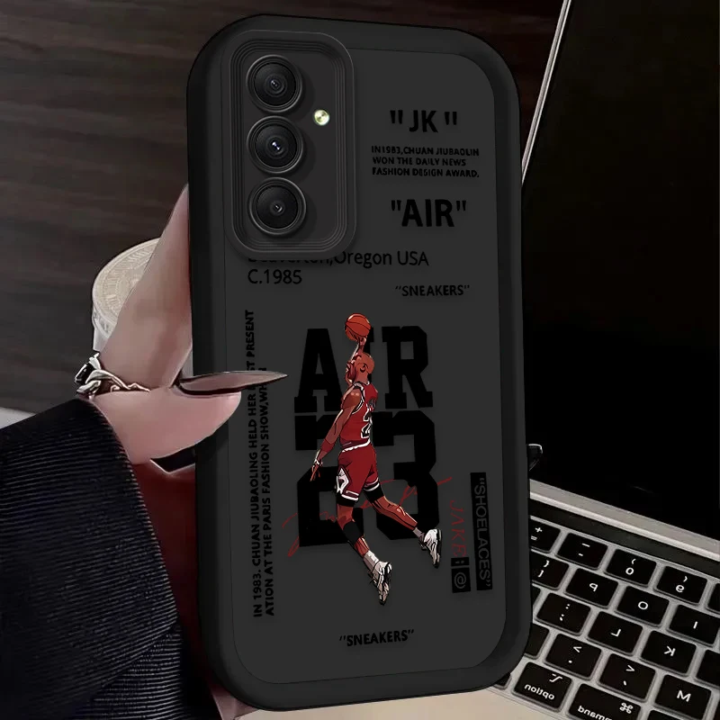 Basketball Star Sports Phone Case for Samsung Galaxy A55 A35 A25 A15 A05 A05S 5G A24 A13 A23 A12 A22 A32 A52 A52S A71 A72 A51 4G