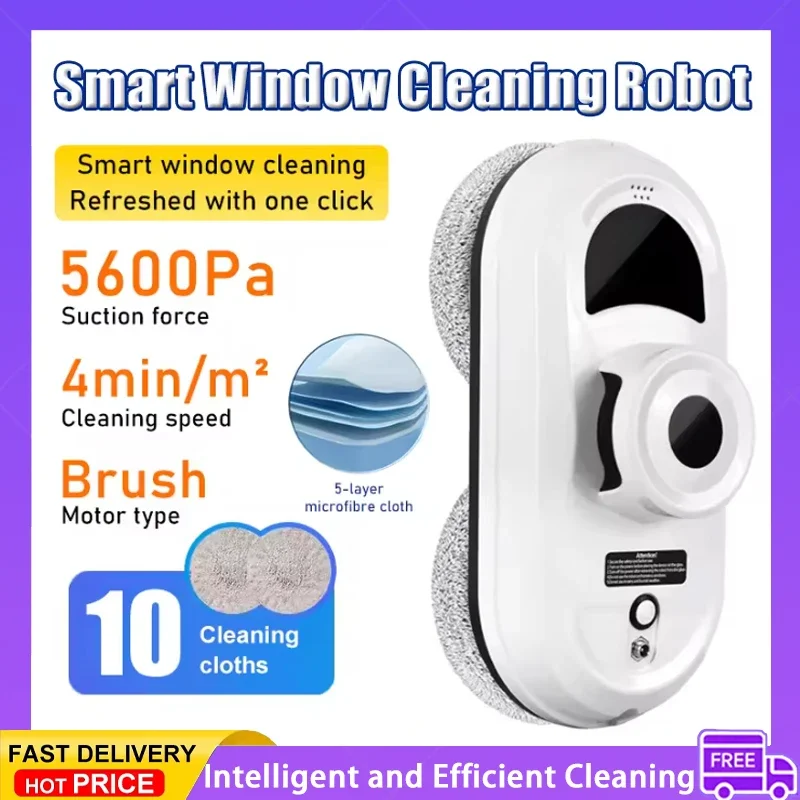 

Window Cleaner Robot Vacuum Cleaning Remote Control For Home Cleaning Anti-Fall Electric Windows Washer Glass Cleaner