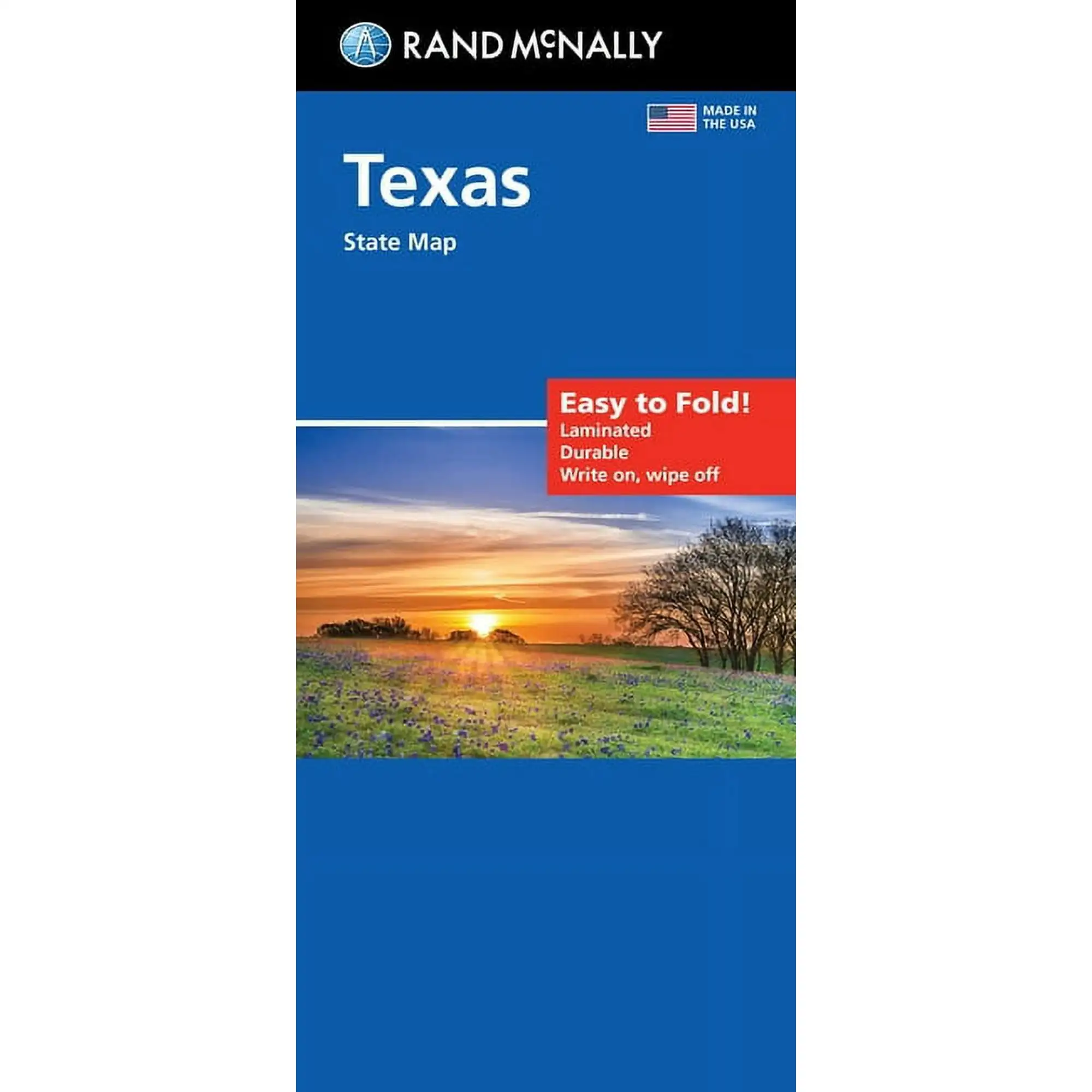 Rand mcnally leicht zu falten: Texas State laminierte Karte (Taschenbuch)