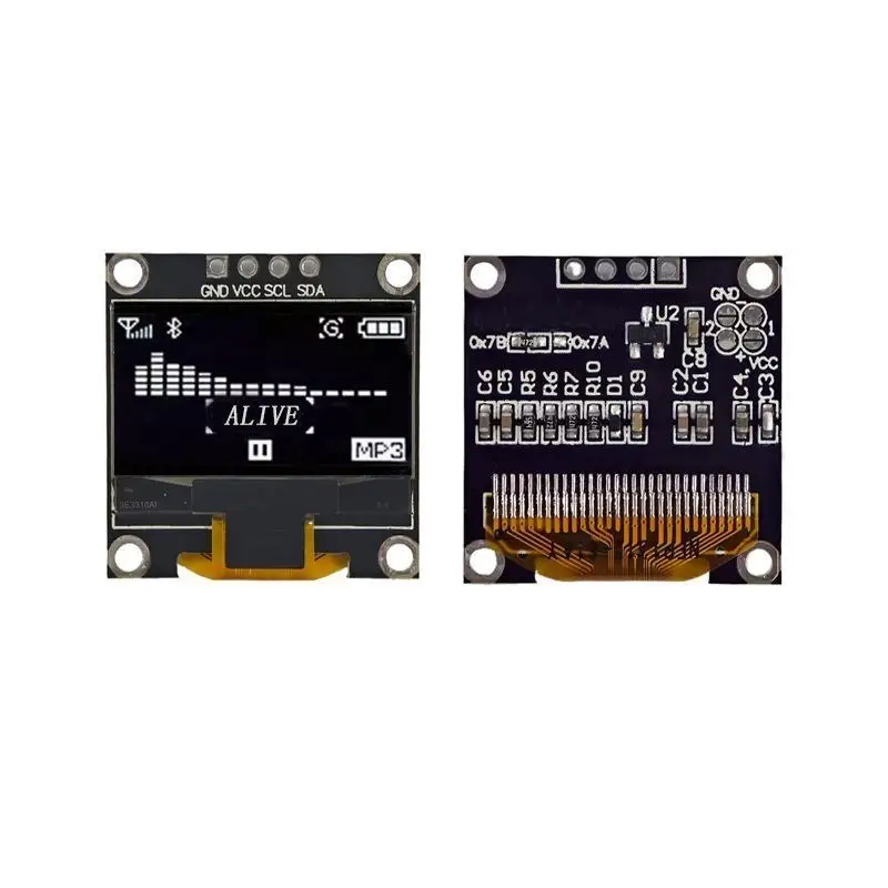 【C】0.96 Inch IIC Serial 4pin White/Blue/Yellow Blue/Yellow OLED Display Module 128X64 12864 LCD Screen Board For Oled