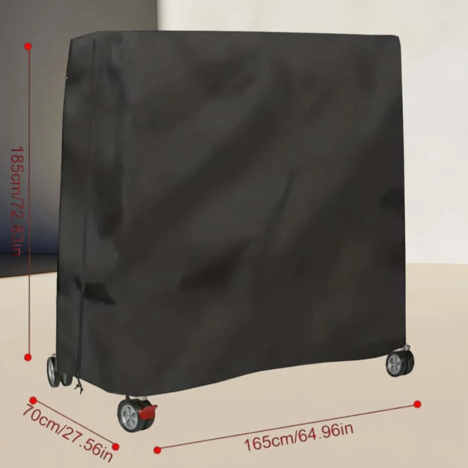 

Heavy Duty Water-Resistant Tennis Table Cover Oxford Cloth Indoor/Outdoor Storage Accessory for Ping Pong Table Dust Protection