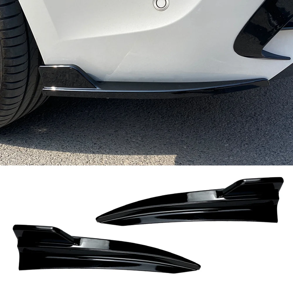 Car Rear Bumper Lip Diffuser Splitter Winglet Apron Spoiler for -BMW 3 Series G20 M Sport 320I 325I 330I Bright Black