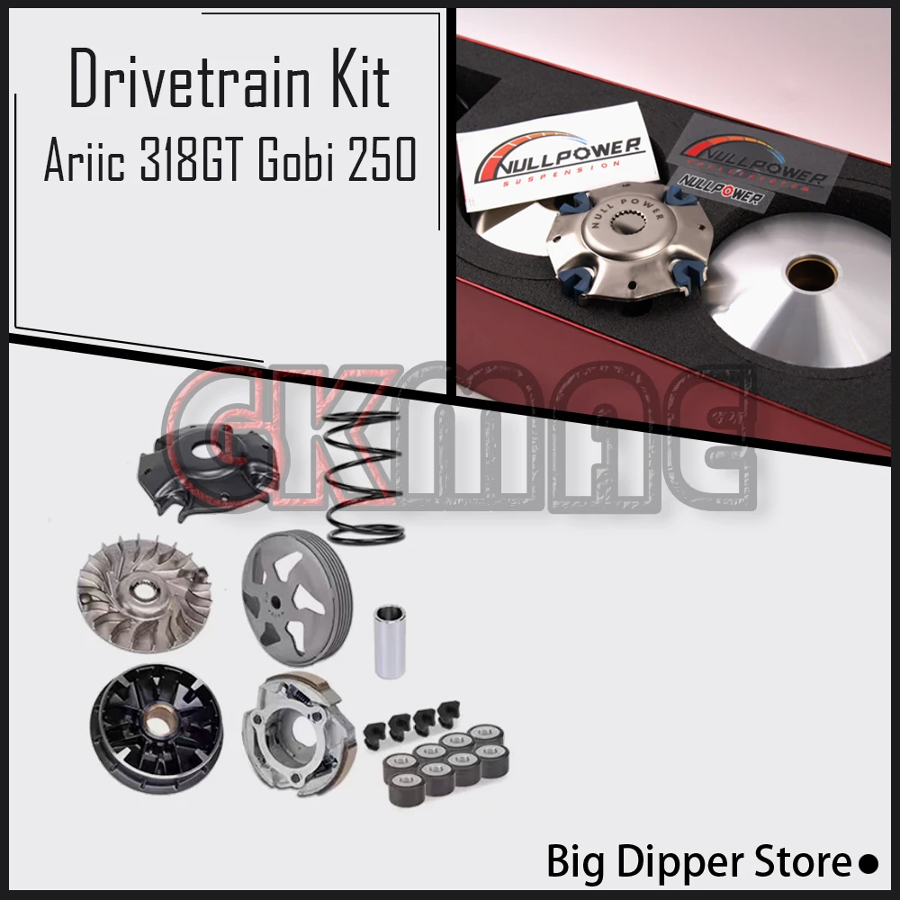 

New For Ariic 318GT 318 GT Gobi 250 Gobi250 2025-2026 Motorcycle Modified Drivetrain Kit Pulley Clutch Belt Transmission Plenum