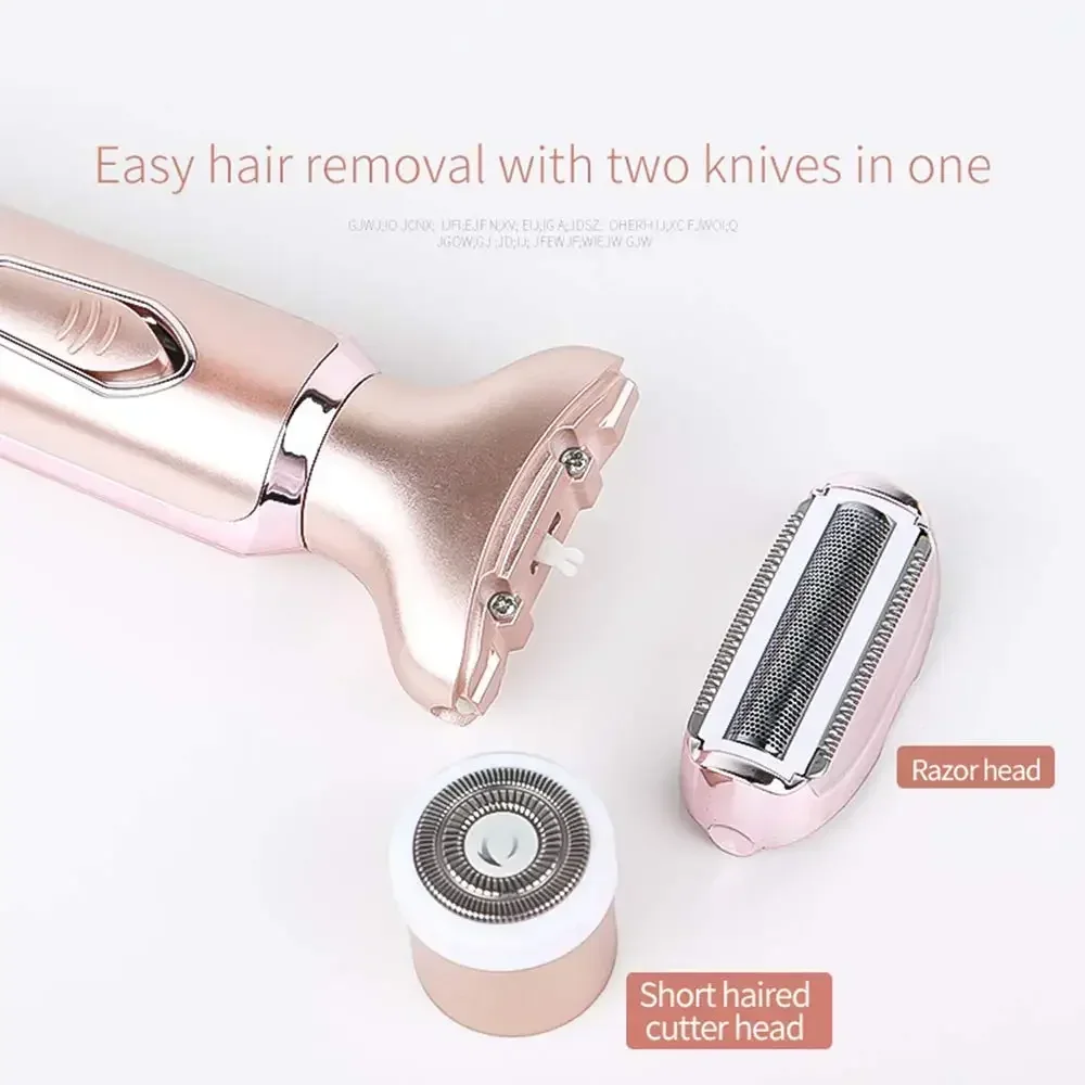 2 In 1 portable Electric Trimmer Haircut epilator woman facial intimate area for body hair removal Sex Shaver Bikini Pubic Rosor