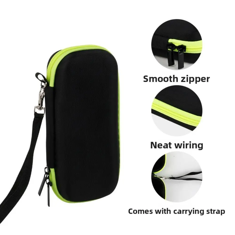 Anti-fall Razor Storage Case Shockproof Dustproof Shaver Carrying Bag with Lanyard Compact for Philips One Blade QP series