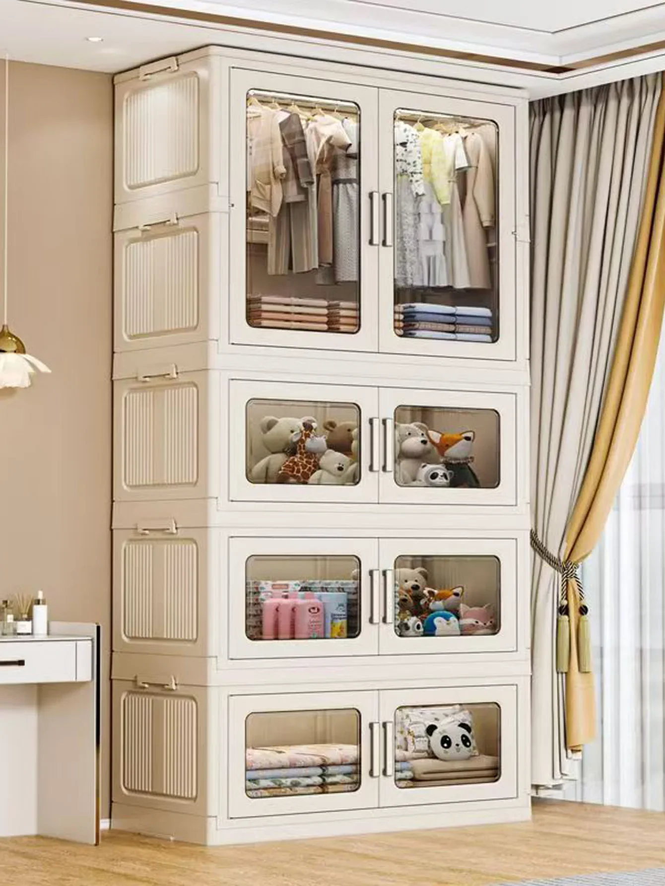 armoire-de-rangement-pliable-organisateur-de-placard-multi-usages-solution-d'organisation-domestique-pour-une-gestion-efficace-de-l'espace
