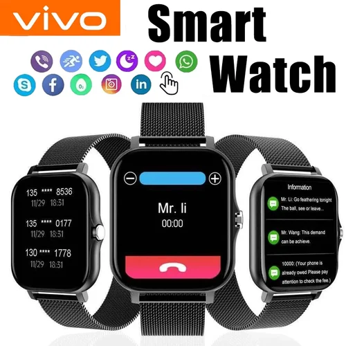 VIVO 2025 reloj inteligente pantalla HD de 2,01 pulgadas respuesta hacer llamadas mensaje previa modos deportivos DIY Dial pronóstico del tiempo para adultos