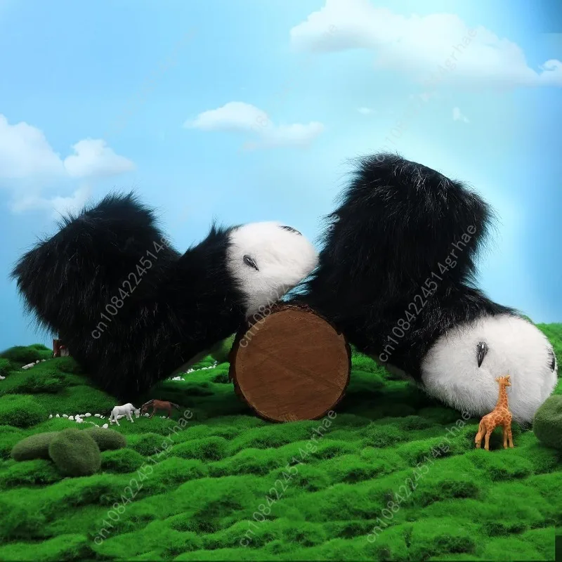 HAOAN فروي الحيوان باو النعال غامض الأحذية القط الثعلب الذئب الدب مخلب أحذية زي الهالوين تأثيري الملحقات #6