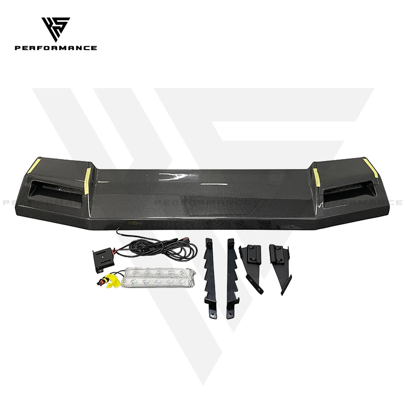 B Style Dry Carbon Fiber Car Parts Roof Spoiler For Mercedes Benz G-Class W463 G63 AMG G500 G55 G65 2000-2018 Carbon Wing