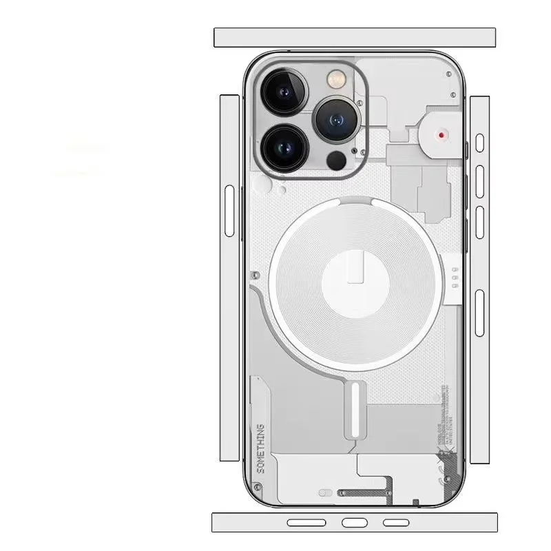 Tear Down Skin for IPhone17 16 15 14 13 Pro Max Plus Back Screen Protector Cover Circuit Camouflage 3M Wrap Sticker Film