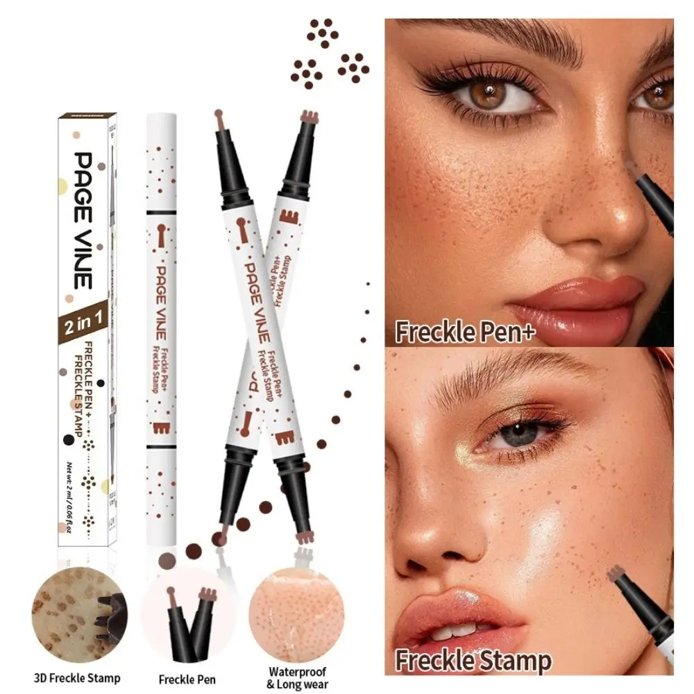 Pencil Waterproof Fake Freckles Pen Quick-Drying Long Lasting Spot Pen Lifelike Freckle Pen Beauty
