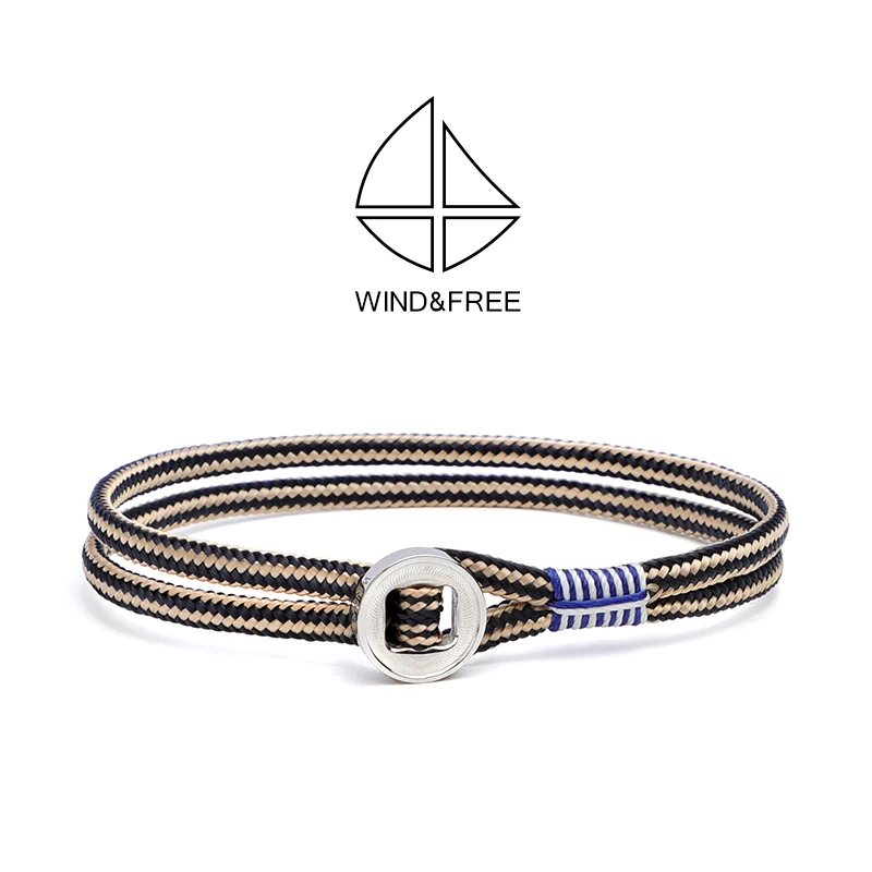 

Retro Handwoven Couple Bracelets Men's Women's Cusized Enaving Boat Rope Rings Faionable Accory for Lovers