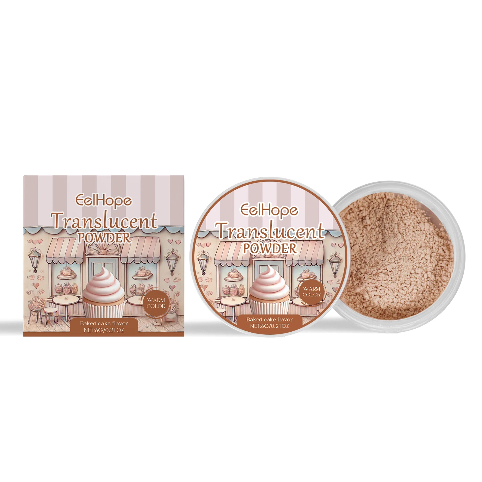 

Eelhope Setting Powder Series Аромат для выпечки Легкий прозрачный контроль жирности и не легко удаляется Пудра для фиксации макияжа 3 шт.