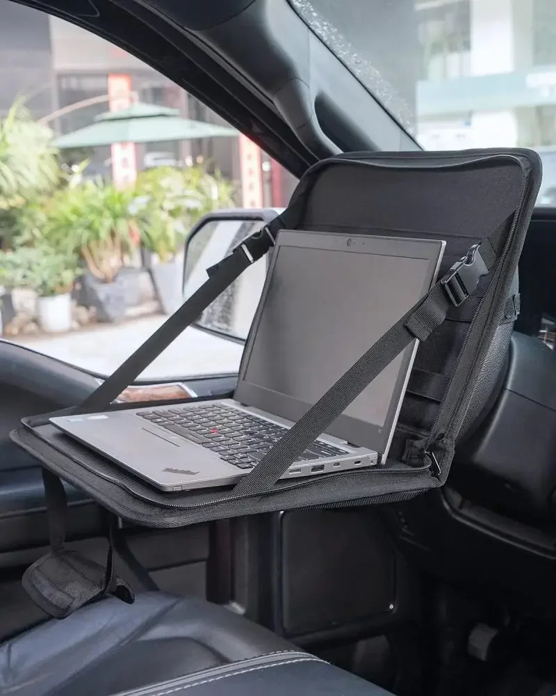 

Multifunctional Laptop Bag Car Steering Wheel Office Desk Eating Tray Work Table Waterproof Handbag for 7-15inch Notebook