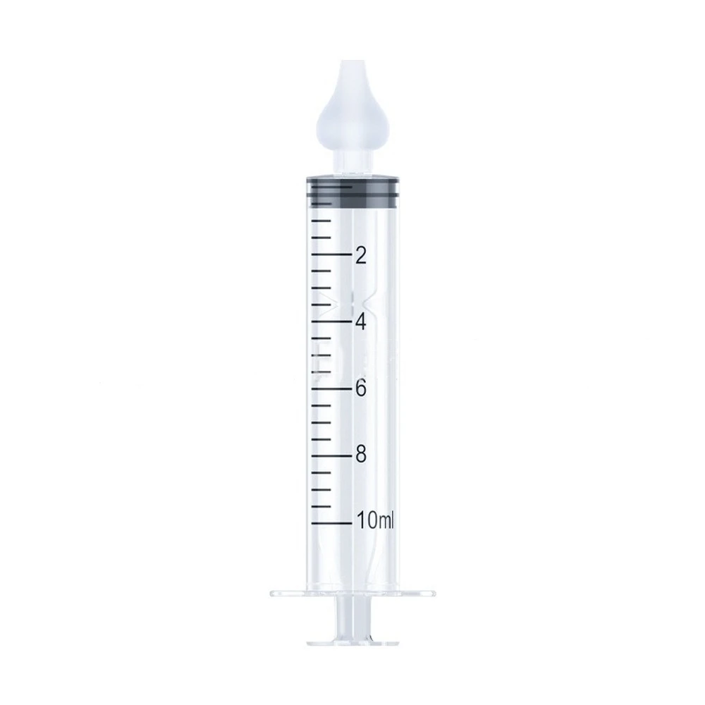 2 개/대 아기 코 깨끗한 바늘 튜브 유아 베이비 케어 비강 흡입기 클리너 10ML 아기 비염 비강 세척기