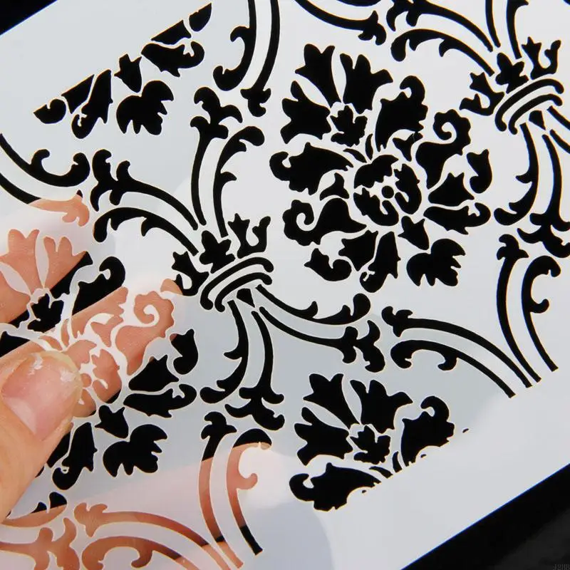 

J2HB Lace Flower Cake Fondant Cookie Side Baking Stencil Wedding Decorating DIY Tools