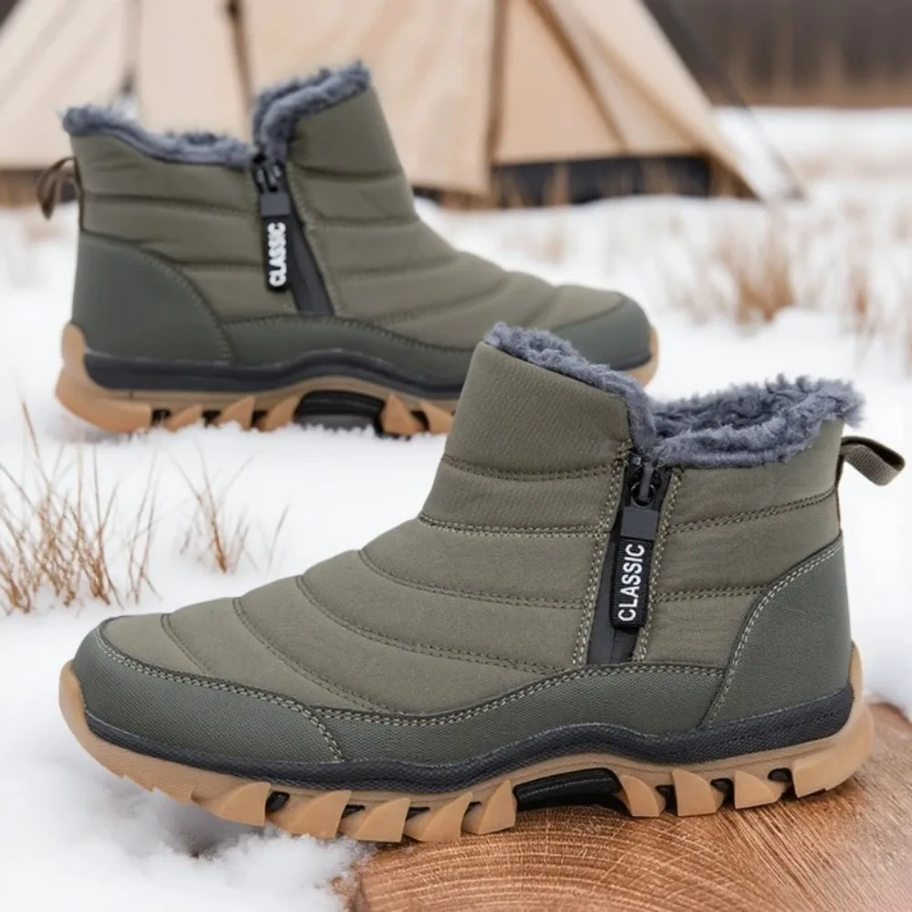 

2026 Men Boots Keep Warm Winter Shoes for Men Waterproof Ankle Boots Fur Shoes Snow Boots Winter Casual Shoes Booties Men