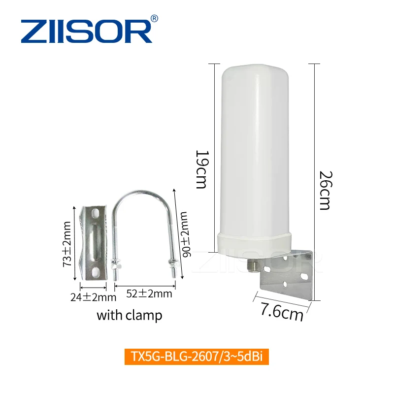 Imagem -02 - Antena Exterior do Modem do Roteador da Estação da Antena de 5g 4g Antenas da Faixa Larga 5.8ghz para a Antena do Modem com n Fêmea Sma Masculino