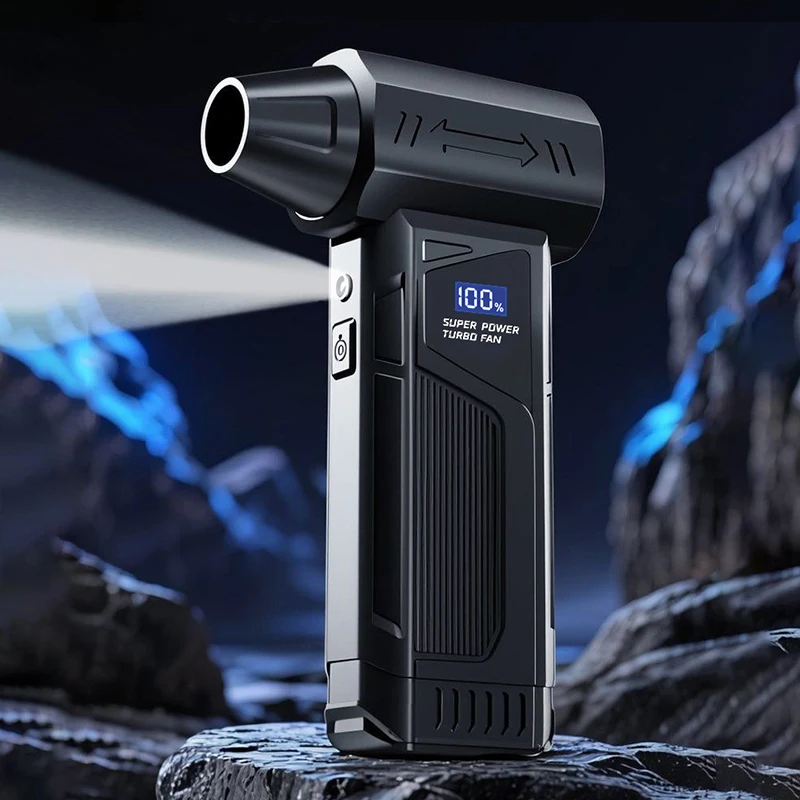 2025 جديد مروحة نفاثة لاسلكية فرش السيارات توربو منفاخ الهواء لتنظيف السيارة مع مصباح ليد شاشة ديجيتال المحمولة الاستخدام في الهواء الطلق #1