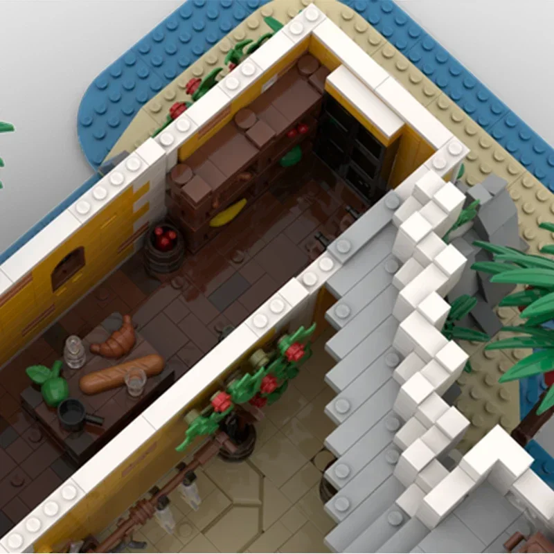 Modelo medieval moc tijolos de construção eldorado fortaleza e esconderijo pirata tecnologia blocos presentes brinquedos natal diy conjuntos montagem