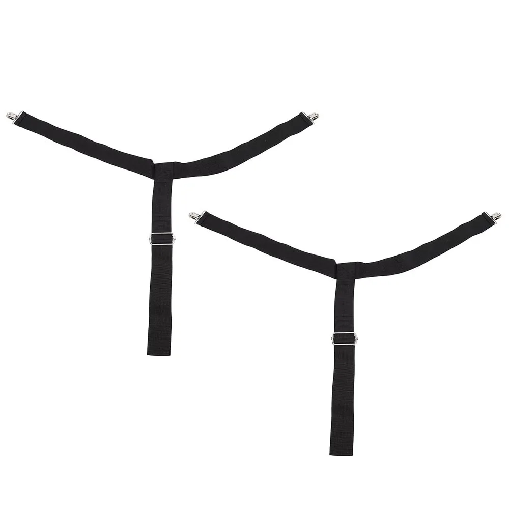 

2Pcs Set Clip and Pull Pants Dressing Aid Strap Black Folding Pants Wearing Assist Clip Adjustable Strong Grip