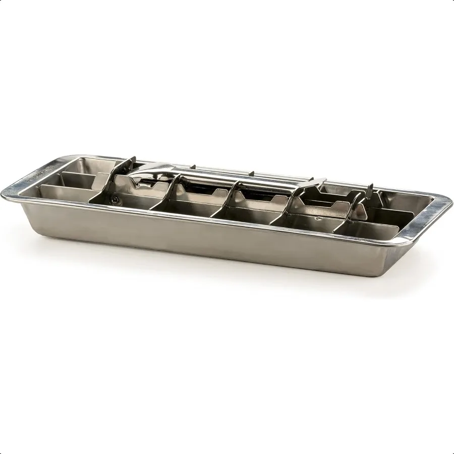 

Endurance Inspired Ice Cube Tray 11 Retro Design for Bars Kitchens Levers Remove Cubes Heavy Duty Stainl Steel Dishwasher Safe
