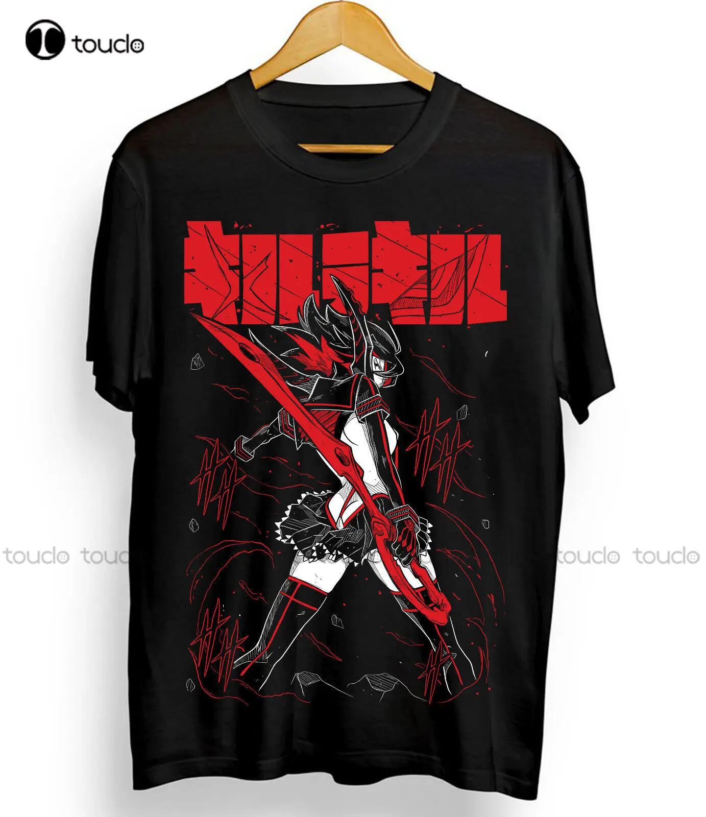 Kill La Kill Ryuko T-Shirt Girl Anime Ryuko Matoi Senketsu Black Shirt All Size Christmas Gift Streetwear Xs-5Xl Tshirt