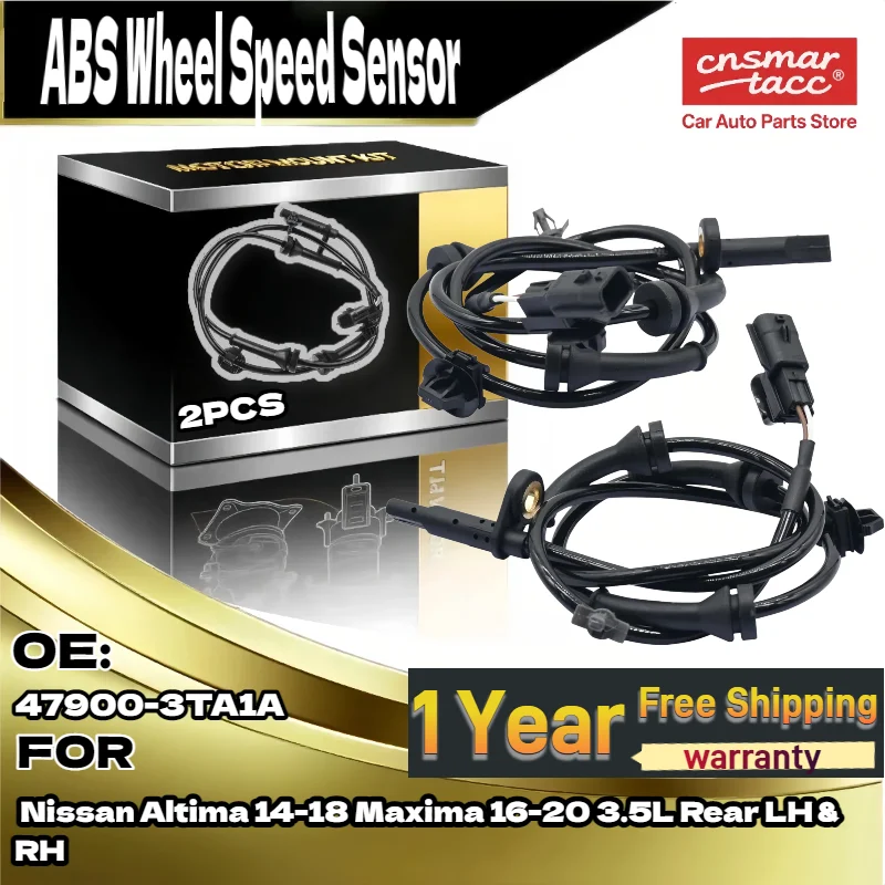 

Pair of Rear ABS Wheel Speed Sensors for Nissan Altima 14-18 for Nissan Maxima 16-20 LH & RH