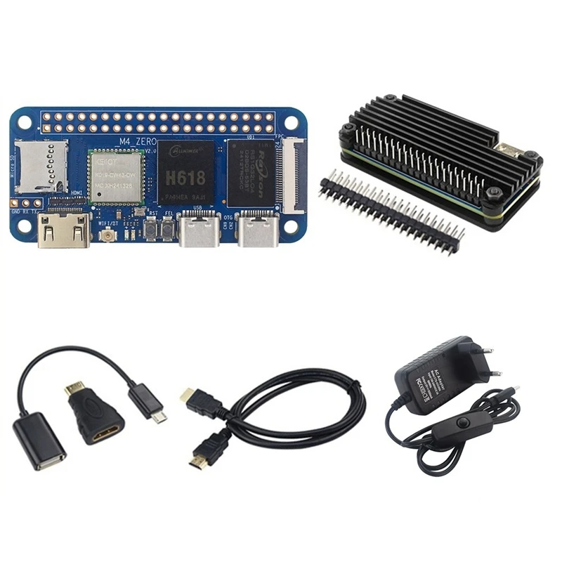 

For Banana Pi BPI-M4 Zero Development Board&Case Kit 4G LPDDR4 32G EMMC H618 2.4G/5G WIFI BT4.2 Motherboard