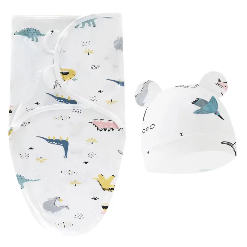 

New Babies Sleeping Bags Newborn Baby Cocoon Swaddle Wrap Envelope 100%Cotton 0-6 Months Baby Blanket Swaddling Wrap Sleepsack