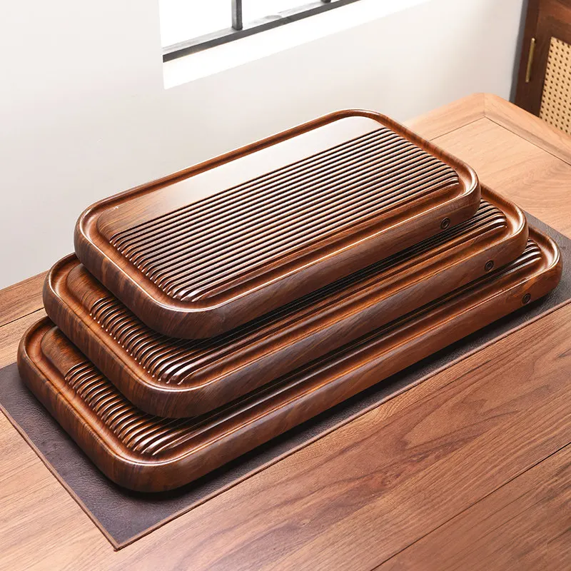 Wooden Decorative Tea Tray Serving Ceramic Accessories Ceremony Hospitality Tea Tray Office Valet Bandejas Home Decorationgs
