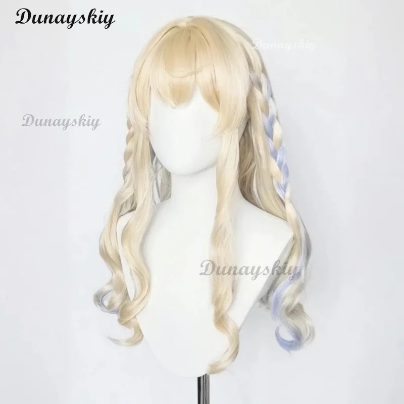 DY20Moco Fuwa Mococo Fuwawa Abyssgard شعر مستعار تأثيري فستان يومي Hololive هولو Vtuber EN الزي الجديد لباس غير رسمي Prop25