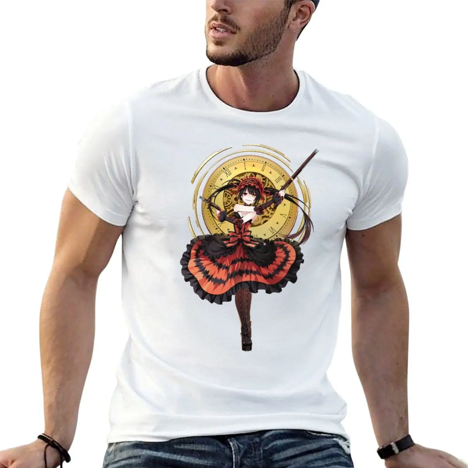 

Kurumi Tokisaki. Date A live. T-Shirt man t shirt designer mens graphic t shirts cotton t shirts man 100% T-shirt