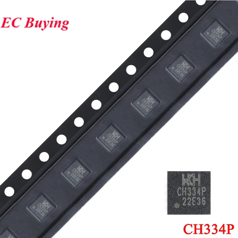 20Pcs/1pc CH334P WCH CH334 QFN-16 USB2.0 4 Ports USB HUB Controller Chip IC
