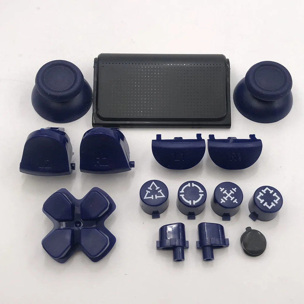 1Set JDM JDS 040 050 055 For PS4 Pro Slim Controller Thumbstick Dpad R1 L1 R2 L2 Button Direction Key ABXY Buttons Joysticks Cap