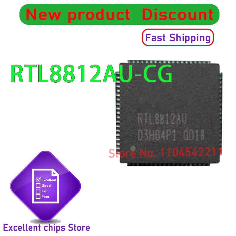 

5PCS New original RTL8812AU-CG RTL8812AU Wireless transceiver chip