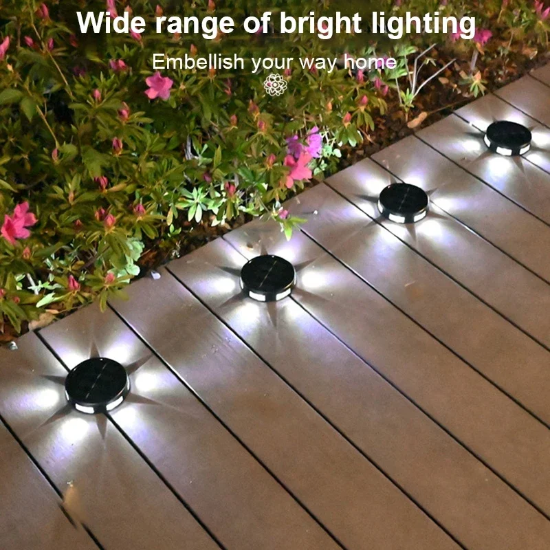 

LED Solar Light Outdoor Sunlight Underground Light Lawn Spotlight Deck Garden Buried Lights Pathway Decoration Landscape Lamp