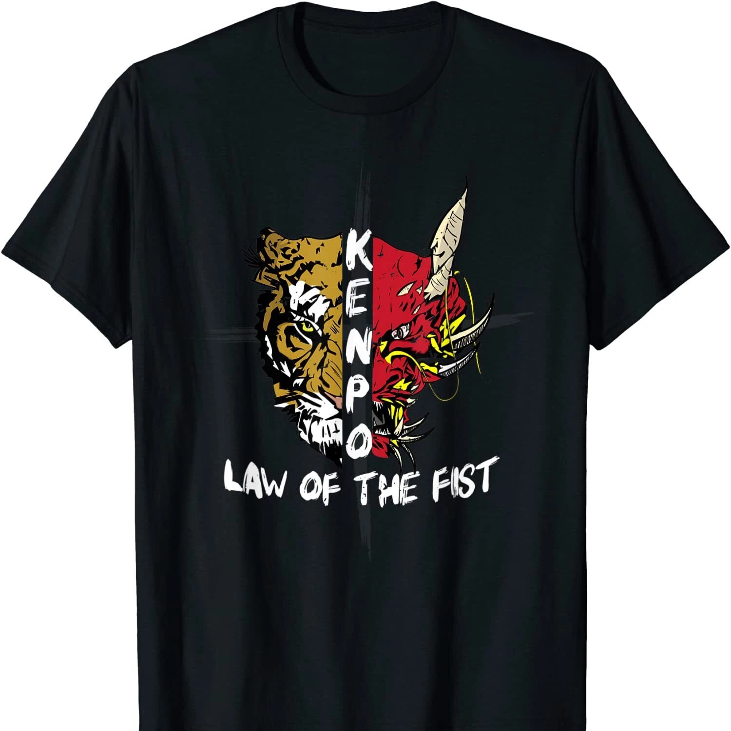 

Law of The Fist. Karate Martial Arts Kenpo T Shirt New 100% Cotton Short Sleeve O-Neck T-shirt Casual Mens Top